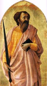 Masaccio (Tommaso di ser Giovanni di Mone Cassai), San Paolo, 1426, tempera e oro su tavola, Pisa, Museo Nazionale di San Matteo