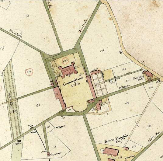 Rappresentazione cartografica ottocentesca