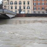 arno in piena pisa