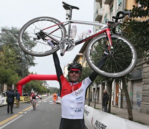 Francesco Cipolletta all'arrivo