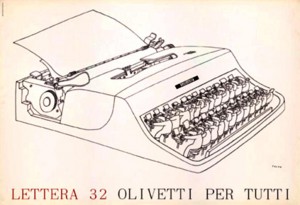  La Lettera 32 in un disegno di Jean-Michel Folon